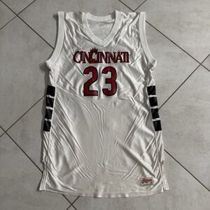 Vintage Cincinnati Bearcats Basketball Jersey Mens 48 White Ripon College 90s